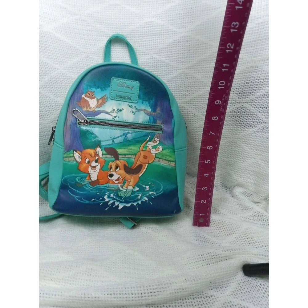 Fox & Hound Loungefly Disney Fox & The Hound Water Splash Mini Backpack Preowned